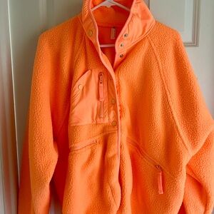 Orange Fleece Jacket